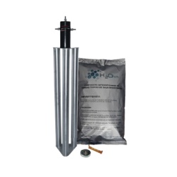 TOTAL GROUND TG-100-ABAI Kit Antivandalico de Puesta a Tierra de 100 Amperes con Electrodo Filtro y Compuesto H2Ohm.