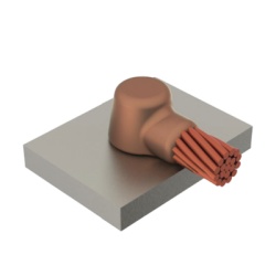 TOTAL GROUND TGM-CHPH-4/0 MOLDE SOLD. EXOTERMICA CONEXION DE CABLE DE 4/0 HORIZONTAL A BARRA DE COBRE DE 1/4"