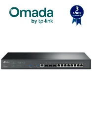 TP-LINK TPL3660037 TP-LINK ER8411 - Router VPN Omada 1 puerto WAN 10G SFP 1 puerto WAN/LAN 10G SFP 1 puerto WAN/LAN 1G SFP 8 puertos WAN/LAN GE ZTP Administracion Centralizada Secure VPN Fire