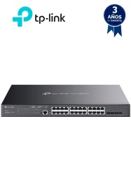 TP-LINK TPL3720018 TP-LINK SG3428MP - Switch L2 Omada PoE con 24 puertos PoE 10/100/1000 Mbps 4 puertos SFP 1G consola RJ45 y microUSB ademas gestion centralizada Omada o Stand-Alone con soporte