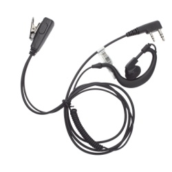 TX PRO TX-110N-K01 Micrófono-Audífono Profesional / Gancho Ergonómico / Cable de Resorte / Conector 2 Pines / PTT de Solapa - Img 2
