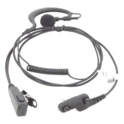 TX PRO TX-110N-S05 Micrófono-Audífono Profesional / Gancho Ergonómico en G / Cable con Resorte Reforzado en Kevlar / PTT de Solapa / Conector 2 Pines Atornillable para ICOM - Img 2
