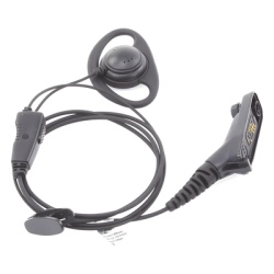 TX PRO TX-160N-M09 Micrófono de Solapa con Auricular / Gancho en D Ajustable / Cable PU Reforzado con Kevlar / PTT Ergonómico Integrado / Conector M09 / Diseño Discreto - Img 4