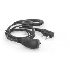 TX PRO TX-300M-K01 Micrófono de Solapa con Audífono / PTT Integrado / Cable Kevlar Reforzado / Gancho PTE Ajustable / Compatible Radios Kenwood TK/NX/TKD - Img 2