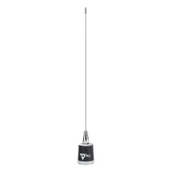 TX PRO TX-AM-450-70 Antena Móvil UHF / Rango 450-470 MHz / Ganancia 2.4 dBi / Potencia 200 W / Ajustable en Campo / Montaje 3/4' NMO / 29 cm