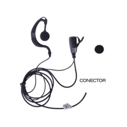 TX PRO TXEHK04 Microfono - audifono de solapa ajustable al oido para KENWOOD PKT23K
