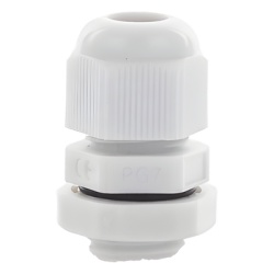 TX PRO TXG-PG7 Conector Tipo Glándula / Rosca 12 mm (1/2') / Cable 3.5 a 6 mm / Plástico Gris / Industrial y Doméstico - Img 2