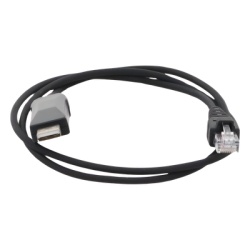 TXCP740K Cable Programador USB / Conector USB-A a RJ45 / Longitud 1 m (3.3 ft) / Compatible Windows 98 a Server 2022 / PU Negro Alta Durabilidad