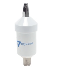 TXPROMARINE TX-1600-SYS Antena Marina VHF / Latigo Acero Inoxidable / 156-163 MHz / 3.5 dBi / Cable 4.5 m (14.8 ft) / PL-259 / Montaje en L / Exterior