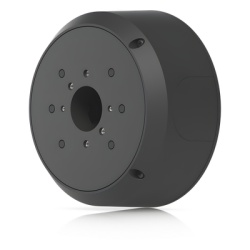 UBIQUITI UACC-CAMERA-JB-B Caja de Conexiones Antimanipulación / Montaje en Poste 1.5-2' (38-50 mm) / Aluminio y Policarbonato / Salidas G3/4' / Compatible Bullet, Dome y Turret