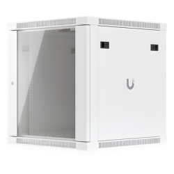 UBIQUITI UACC-RACK-12U-WALL-600-G Gabinete Rack 12U / Montaje en Pared / 4 Postes / Vidrio Templado / Carga 80 kg (176 lb) / 598 × 600 mm