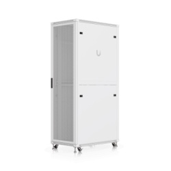UBIQUITI UACC-RACK-42U-1000-P Gabinete de Rack 42U / Acero SPCC / Carga 800 kg (1763.7 lb) Estática / Profundidad Ajustable / Puertas Perforadas / Ruedas con Seguro