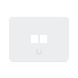 UBIQUITI UACC-WP-KEYSTONE-H-2P Placa de Pared Keystone / 2 Puertos / Horizontal / Superficie Pintable / 4.4 x 3.2 x 0.12 in / Paquete 4 Piezas
