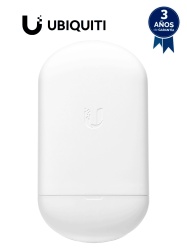 UBIQUITI UBI1680002 UBIQUITI NANOSTATION AC LOCO5AC- Radio con Antena Integrada AirMax AC 5.8GHz para uso en exteriores con tecnologia MIMO. Cuenta con una antena panel de 13dBi y una potencia de tra