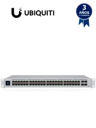 UBIQUITI UBI1860006 UBIQUITI USW-48 UniFi Switch Capa 2 de 48 puertos 10/100/1000 Mbps mas 4 puertos 1G SFP con pantalla informativa.