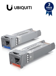 UBIQUITI UBI4160004 UBIQUITI UACC-OM-SM-10G-S-2 - Modulo SFP monomodo con transceptor mini GBIC velocidad de hasta 10Gbps y conector tipo LC. Alcance de hasta 10km.