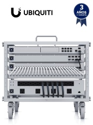 UBIQUITI UBI4820001 UBIQUITI U-RACK-6U-TL - Mini Rack abierto con ruedas 6U Patchpanel de 24 puertos Gigabit Bloqueo de Ruedas Capacidad de carga 35Kg Toolless: Ensamble sin herramienta