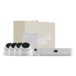 UBIQUITI UNVR-INSTANT-KIT Kit NVR IP / 4 Cámaras 4MP / Switch PoE 6 Puertos / IR 30 m (98.4 ft) / Almacenamiento 1 TB / HDMI