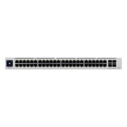 UBIQUITI USW-PRO-48-POE Switch PoE administrable / 48 puertos Gigabit PoE+ / PoE++ 802.3bt / 4 SFP+ 10G / 600W / 1.72' de alto
