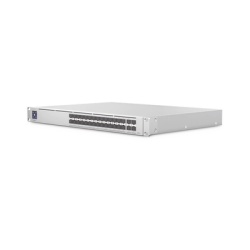 UBIQUITI USW-PRO-AGGREGATION UniFi Switch PRO Aggregation Capa 3 para fibra optica con 28 puertos SFP+ (10G) y 4 puertos SFP28 (25G) pantalla informativa