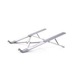 UGREEN 40289 Soporte Portatil de Aluminio para Laptop / Amplia Compatibilidad de 11-17.3" / Ajuste de Altura 46.5 mm-136.5 mm / Capacidad de carga de 5 kg / Diseno Plegable / Material de Aleacion de A