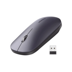 UGREEN 90372 Mouse inalambrico 2.4 GHz | Ultra Delgado y Silencioso | DPI 1000/1600/2000/4000 (Ajustable) | Alcance 10m | Scroll de Aluminio | Adaptable a diferentes superficies | Diseno suave al tact