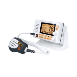 UNIDEN UM-725G Radio Movil Marino VHF / 25W RF / GPS Integrado / NMEA 2000 / DSC Clase D / IPX8 Sumergible / Blanco
