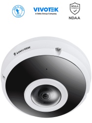VIVOTEK VIV0080003 VIVOTEK FE9380-HV - Camara IP fisheye exterior 5 MP H.265 panoramica 360 Smart IR 10m WDR Pro microfono integrado IP66/IK10 ciberseguridad Trend Micro Smart Stream III vis