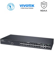 VIVOTEK VIV3720003 VIVOTEK AW-GEV-288A-370 - Switch PoE Administrable 24 puertos Gigabit 20 x GbE Poe 30W 4x GbE Poe 90W 4x GbE/SFP Combo L2 VIVOCAM para Videovigilancia 56Gbps 370W Totales
