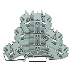 WAGO 2002-3201: borna de paso triple de 3 niveles, 2.5 mm², Push-in CAGE CLAMP® - Img 2