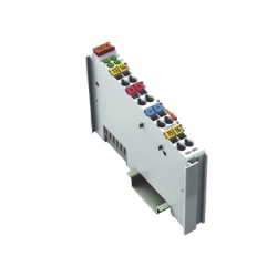 WAGO 750-504 Modulo de Salida Digital / 4 Canales / 24 V DC / 0 5 A por Canal / PNP / Proteccion Cortocircuito / Aislamiento 500 kV / IP20