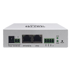 WI-TEK WI-IOT100 Controlador IoT / 2 Puertos 10/100 Mbps / Administracion y Monitoreo desde la nube / Ideal para Sistemas Solares / Multiples metodos de Alimentacion
