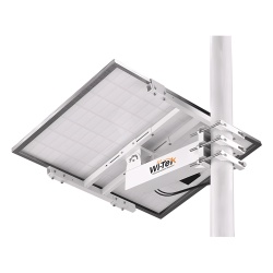 WI-TEK WIBRKP133 Soporte/Montaje para Panel Solar WI-BRKP133 para Postes / Estructura Galvanizada SGCC 2 mm / Ajuste Angulo 0-75° / Compatible Postes Redondos 76-133 mm y Cuadrados 50-130 mm / Panele