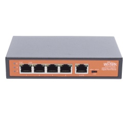 WI-TEK WIPE51G Extensor PoE / Entrada hasta 90 W / 4 puertos Gigabit PoE salida 802.3 af/at / Extensor PoE hasta 250 m / No administrable