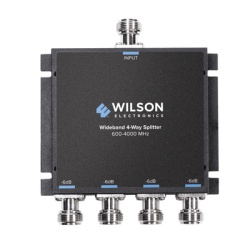 WilsonPRO / weBoost 859-117 Divisor de potencia de 4 salidas 50 Ohm 600-4000MHz con conectores N-Hembra.