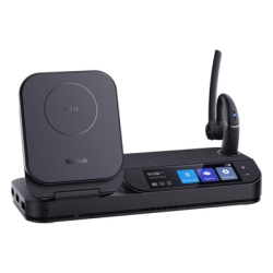 YEALINK BH71-WORKSTATION Auricular Bluetooth BH71 con Workstation de Yealink Con Pantalla Tactil de 3" con Cancelacion de Ruido y Carga Inalambrica para Smartphone