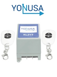YONUSA YON1290003 YONUSA KL2V2 - Modulo de mando receptor y dos transmisores compatible con todos los energizadores Yonusa conexion sencilla armado y desarmado de cerco electrico