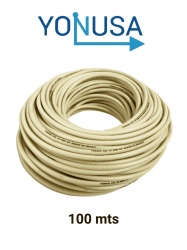 YONUSA YON6510006 YONUSA CDA100 - Cable bujia o doble aislado recomendado para cercos electricos YONUSA/ Bobina de 100 metros/ Calibre 22 AWG multifilar/ Hasta 12 000V