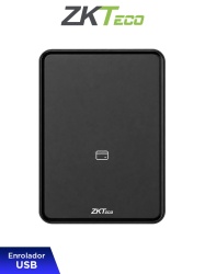 ZKTECO CR100 - Lector USB de Escritorio para Enrolamiento de Tarjetas ID de 125 kHz y MIFARE de 13.56 MHz, Doble Frecuencia y Conexión USB Type-C