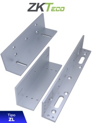 ZKTECO ZKC0770006 ZKTECO LMB200ZL - Soporte de Montaje para Diversos Tipos de Puertas Tipo ZL Aluminio Anodizado Compatible con Cerradura Magnetica LM200LED
