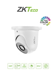 ZKTECO ZKT0040002 ZKTECO ES855P11CS7CMI- Camara IP Domo Full Color 5 Megapixeles / Compresion H.265 / Lente 2.8 mm / Alcance IR 20mts / Deteccion Facial / Microfono Integrado / ONVIF Profile SCarcasa