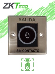 ZKTECO ZKT0760010 ZKTECO K11B2 - Boton de Salida sin Contacto / Salidas NC y NO/ Rango de Deteccion hasta 10 CM
