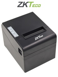 ZKTECO ZKT2130001 ZKTECO ZKP8001 - Impresora Termica de 80 mm para Control de Asistencia y Emision de Tickets Voltaje de 24V y Conexiones USB RS232 y RJ11