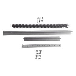 AccessPRO ACCESS-EXT-RAILT Extension de Riel Tipo T para Portones / 1 Metro / Cadena de Alta Resistencia 2 mts / Conector Modular para Multiples Secciones / Compatible con ACCESSRAILT3 / Bracket y Tor