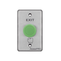 AccessPRO APBHVC Boton Tipo Hongo Color Verde / NO NC COM / Uso Rudo