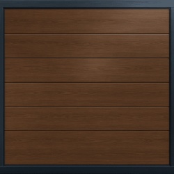 AccessPRO APDOOR-99B Puerta de Garage / Línea Central / Imitación Madera Oscura / 9x9 pies (2.74x2.74 m) / Aislada / Estilo Americano
