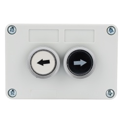 AccessPRO XBS-SW-22 Botonera Doble Para Barreras Vehiculares Operadores Corredizos y Abatibles.