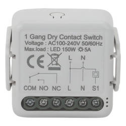 AKUBELA TYSH1CH ZigBee Modulo switch relevador salida de Contacto Seco / 100-240V / 5A / 150W LED