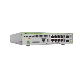 ALLIED TELESIS AT-GS970M/10PS-R-10 Switch PoE+ Administrable CentreCOM GS970M Capa 3 de 8 Puertos 10/100/1000 Mbps + 2 SFP Gigabit 124 W