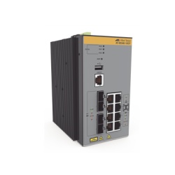ALLIED TELESIS AT-IE340-12GT-80 Switch Industrial Administrable Capa 3 de 8 x 10/100/1000 Mbps + 4 Puertos SFP